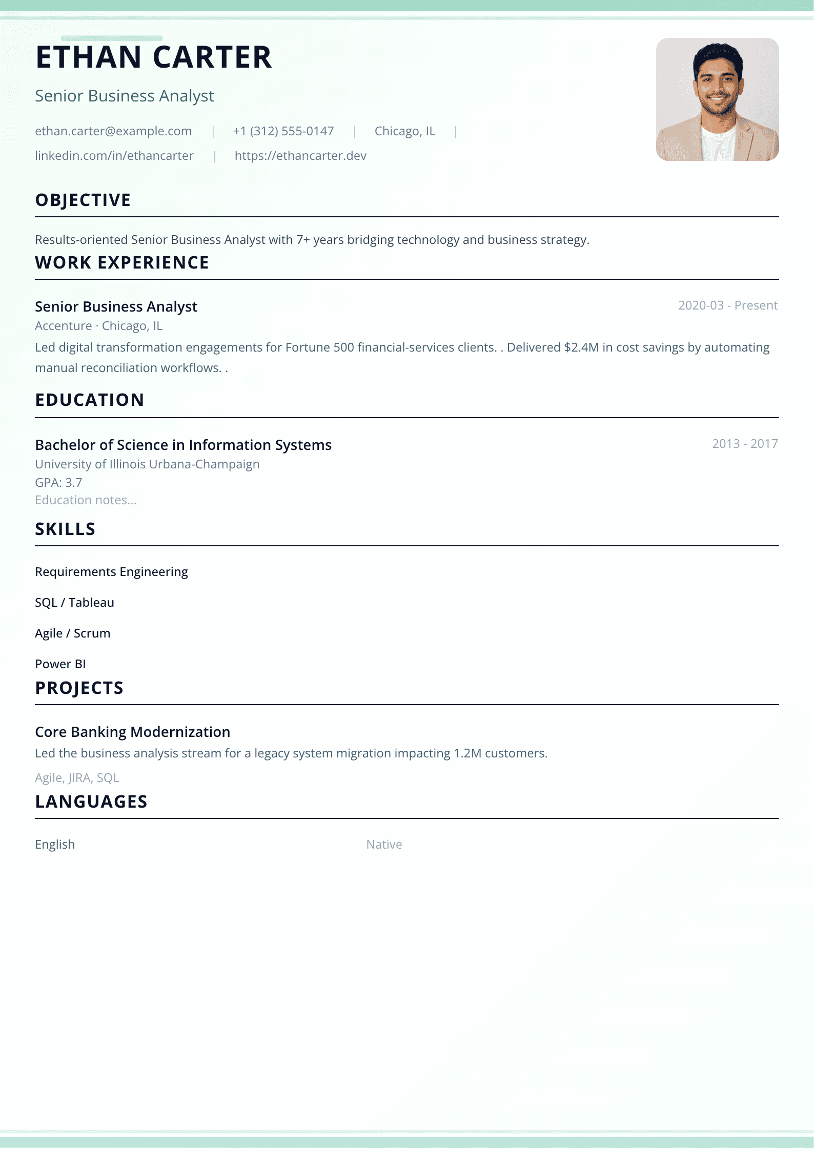 Business / Banking template